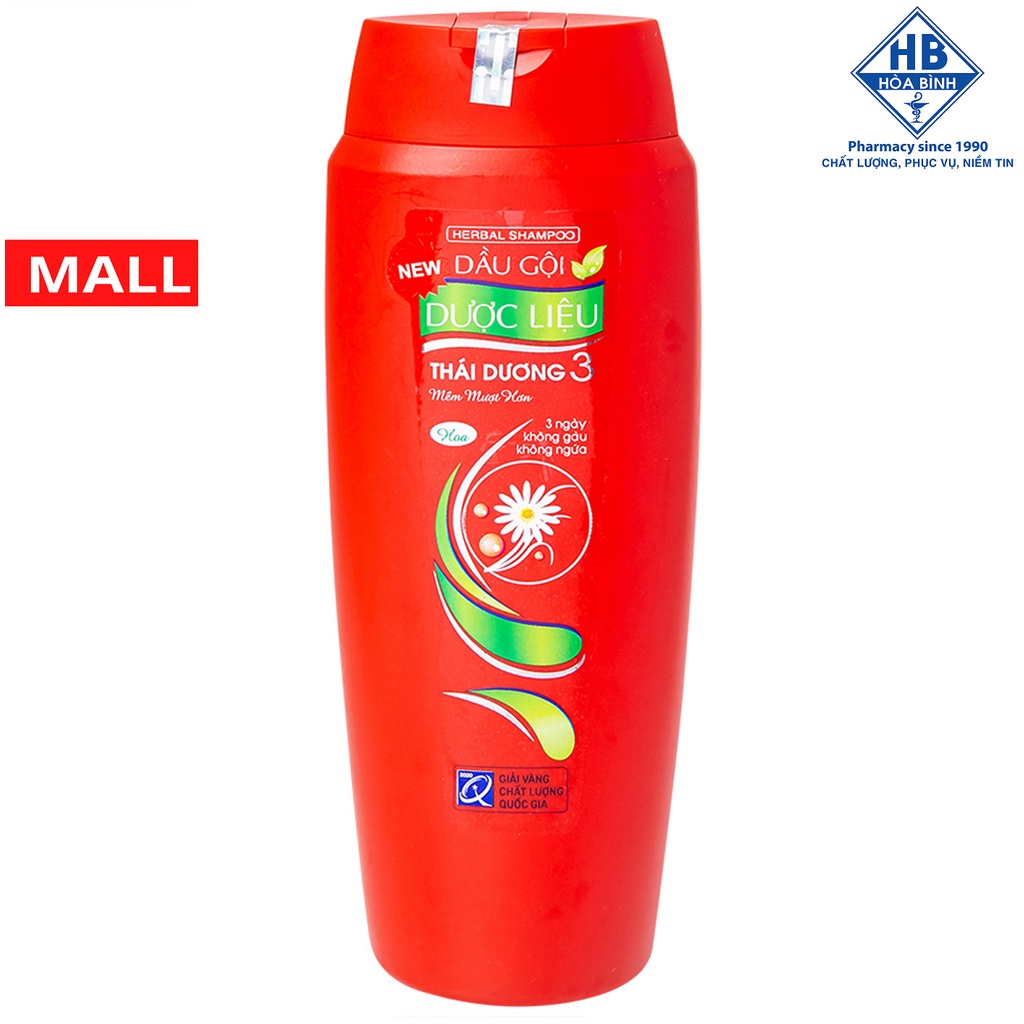 Dầu Gội Dược Liệu Thái Dương 3 Chai 200ml
