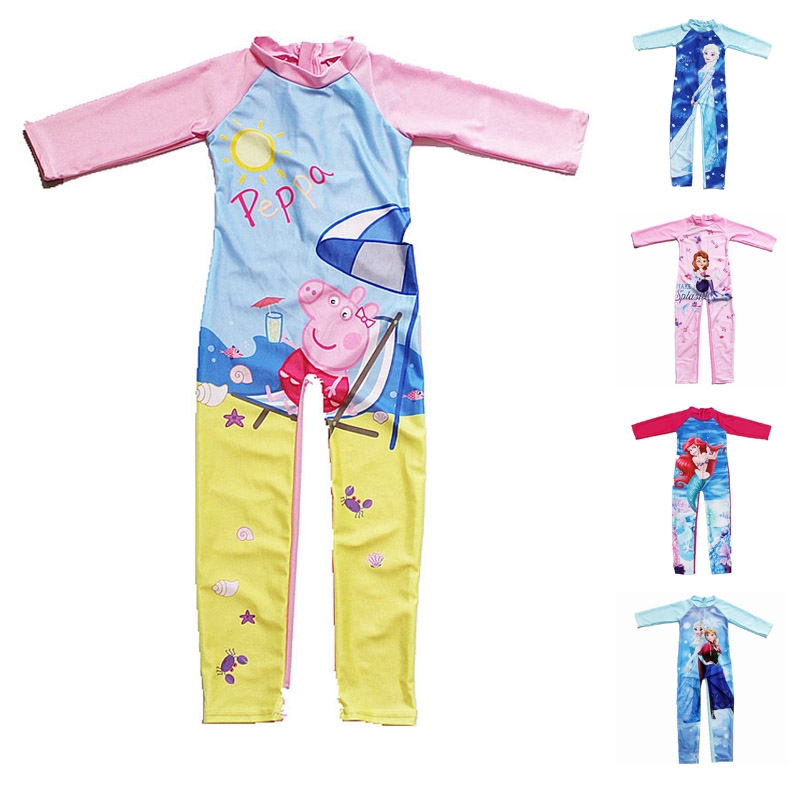 Bộ đồ bơi một mảnh chất liệu polyester hoạ tiết dễ thương cho bé | BigBuy360 - bigbuy360.vn