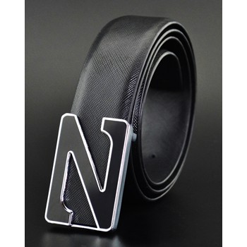 Dây nịt nam chữ Z DN56 (dây đen mặt đen) - Winz.vn