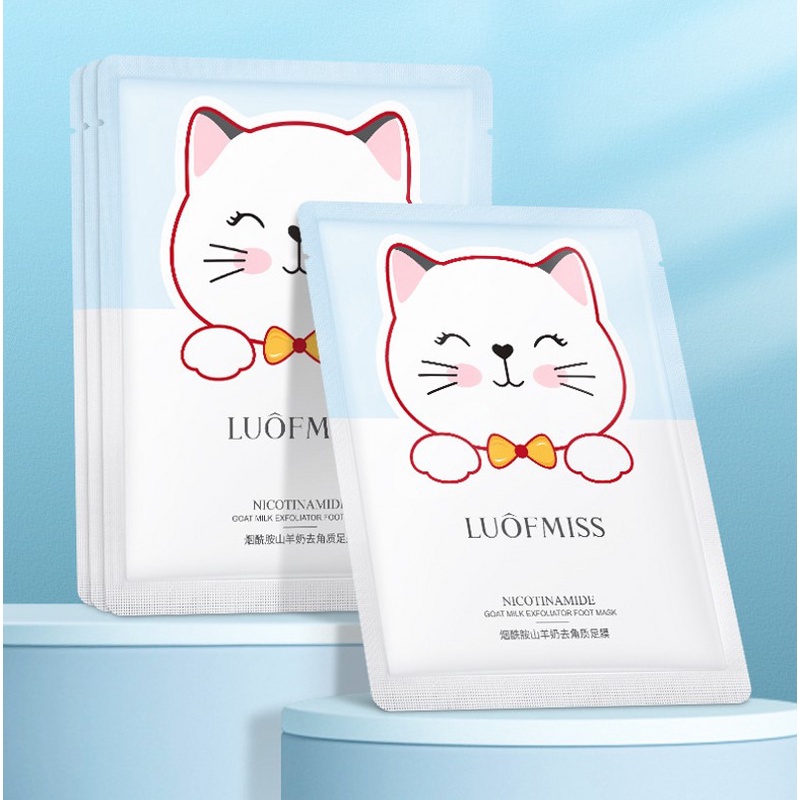 [Hàng mới về] Gói mặt nạ sữa dê niacinamide dưỡng ẩm làm trắng và trẻ hóa làn da tay/da chân