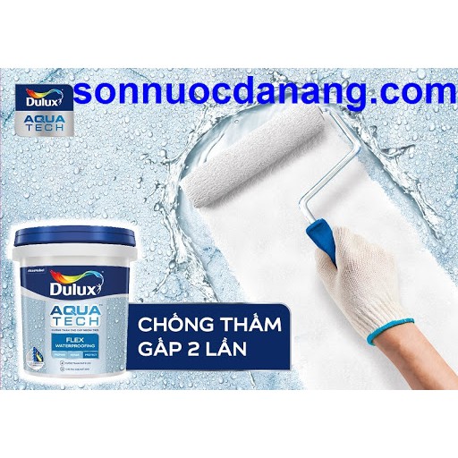Chống thấm màu Dulux 18L- chống thấm trang trí ,không cần sơn phủ