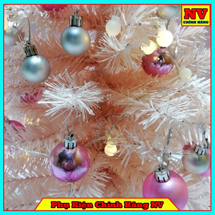 Cây Thông Noel 60CM Màu Hồng Full Phụ Kiện