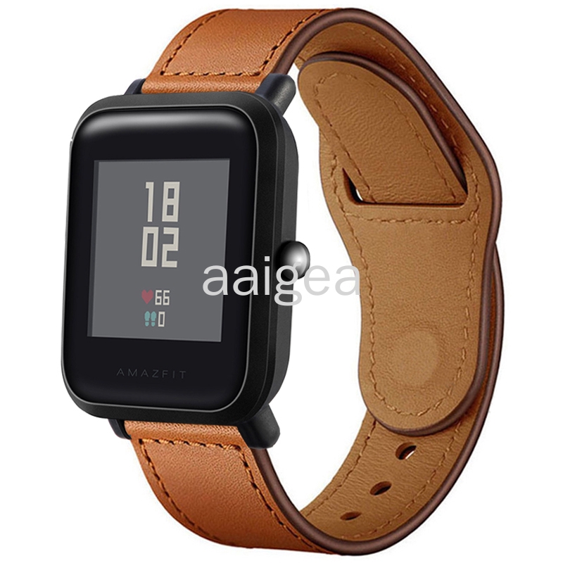 Dây Đeo Bằng Da Thật Cho Đồng Hồ Thông Minh Huami Amazfit Bip Lite S