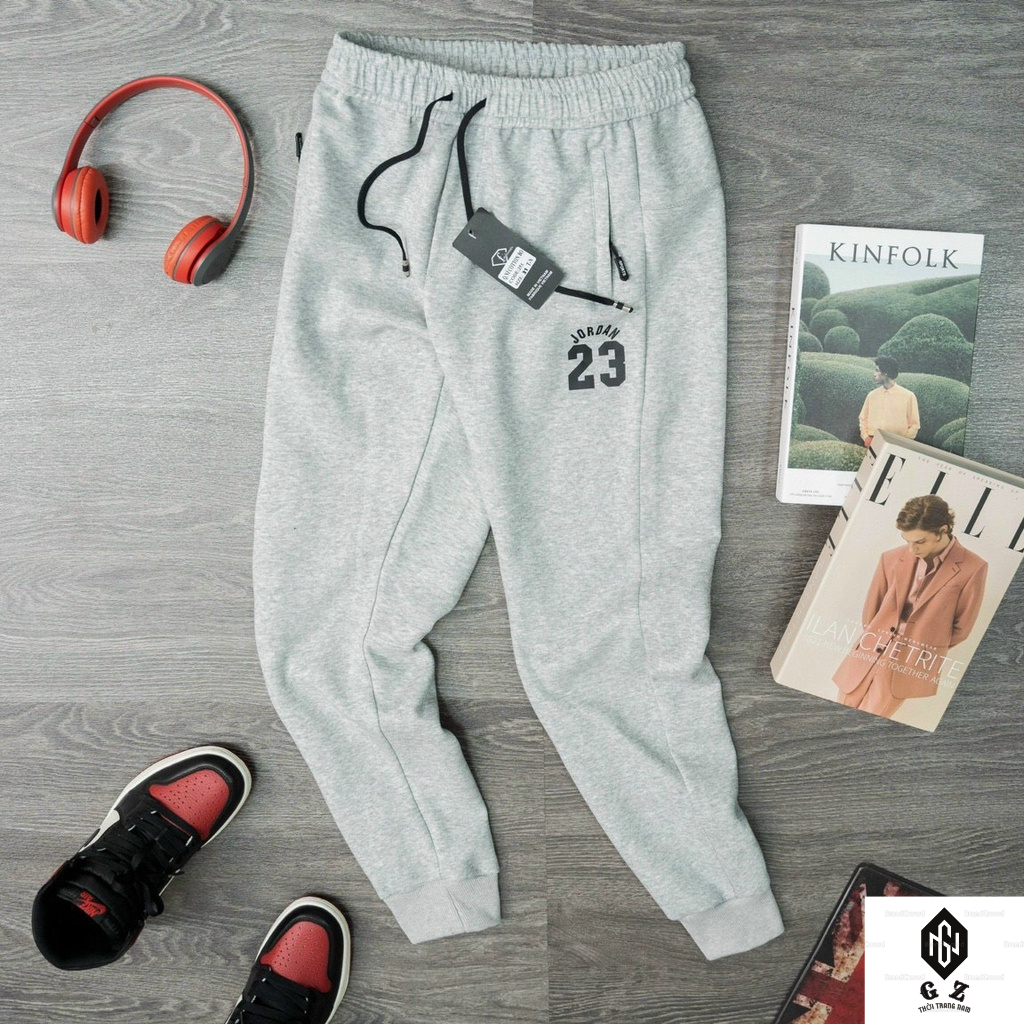 Quần Nỉ Nam Jogger 23 Chất Liệu Nỉ Cotong Cao Cấp Phong Cách Thể Thao ,Quần Dài Ống Bo Sành Điều Dạo Phố (ẢNH THẬT 100%)