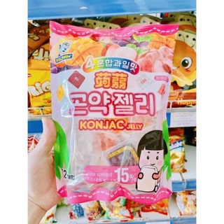 Thạch konjac jelly 4 vị trái cây 384g