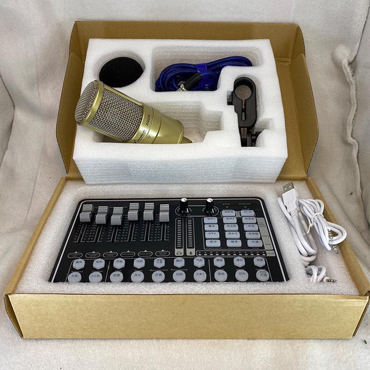 Combo micro thu âm AQTA AQ220 và sound card H9