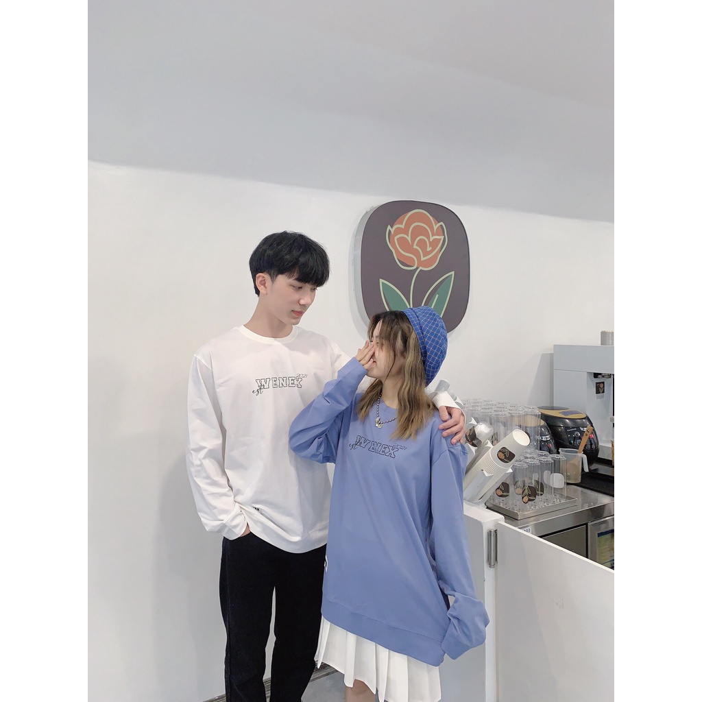 Áo Thun Dài Tay Sweater WENEX Phông Unisex Nam Nữ Cotton Oversize Form Rộng Local Brand Est 2021 Basic