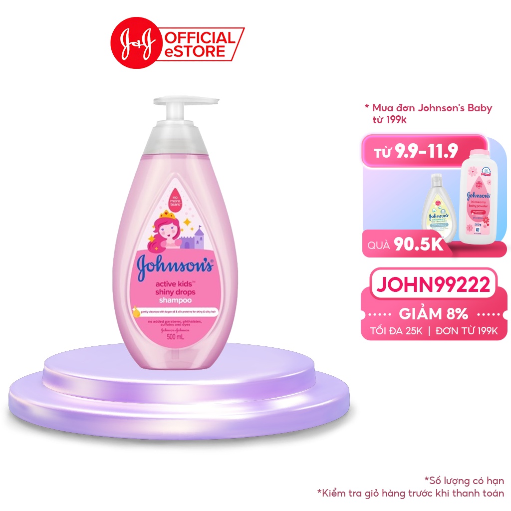 Dầu gội Johnson's cho bé gái - Dung tích 500ml - 800ml - 100979999