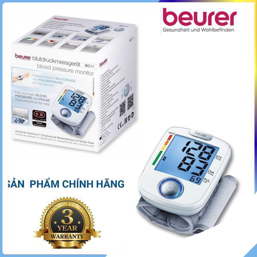 [NHẬP KHẨU ĐỨC] MÁY ĐO HUYẾT ÁP CỔ TAY BEURER BC44 - BẢO HÀNH 3 NĂM