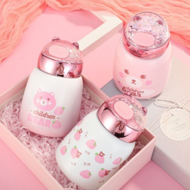 Bình giữ nhiệt con heo cute 350ml dễ thương