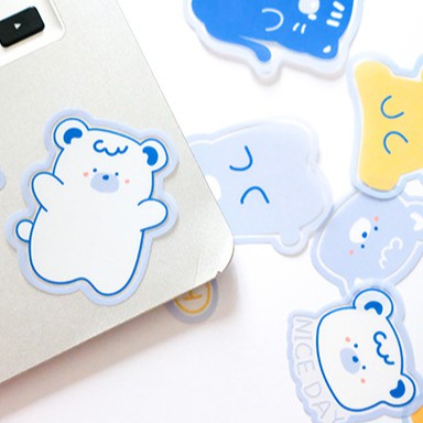 &lt;Video Review&gt; Set 20 Sticker Hình Dán Chú Gấu Trang Trí Điện Thoại, Laptop Sổ Tay Nhật Ký Điện Thoại Teeci634