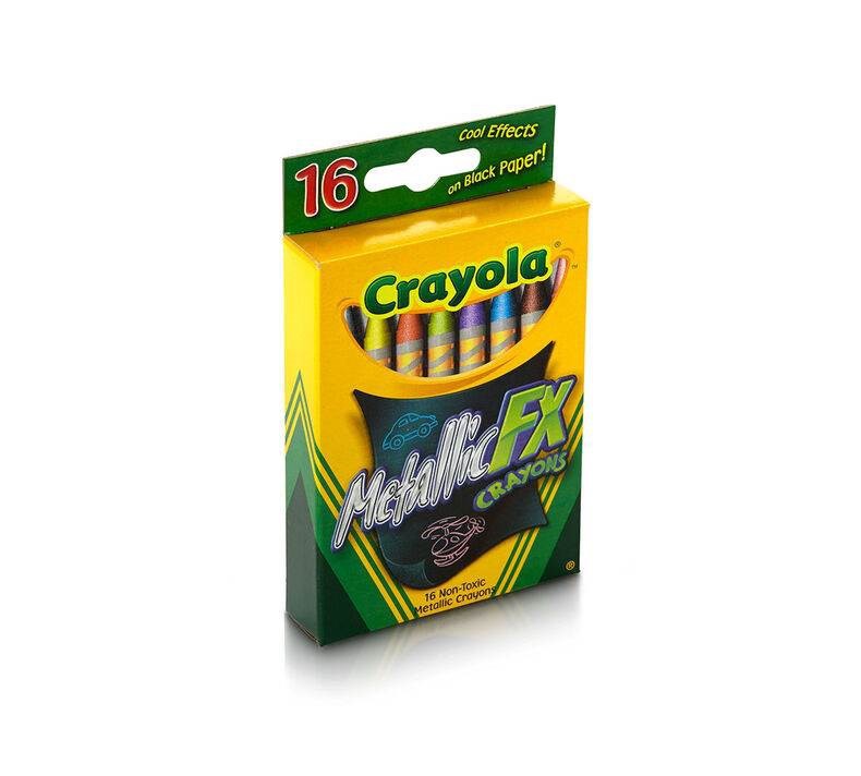 HỘP 16 BÚT SÁP ÁNH KIM Crayola Metallic FX Crayons