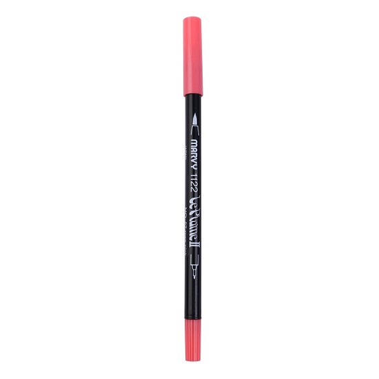 [DA ĐEN] Bút Marker Brush 2 Đầu Marvy 1122-12B ( Pastel )