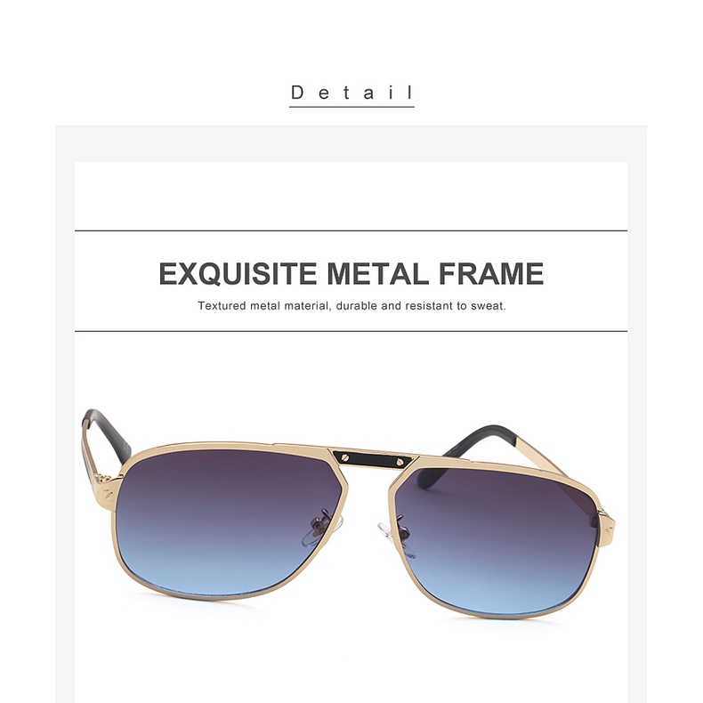 Kính Mát Thời Trang Cổ Điển Phong Cách Âu Mỹ Cho Nam 2021 50228 | BigBuy360 - bigbuy360.vn