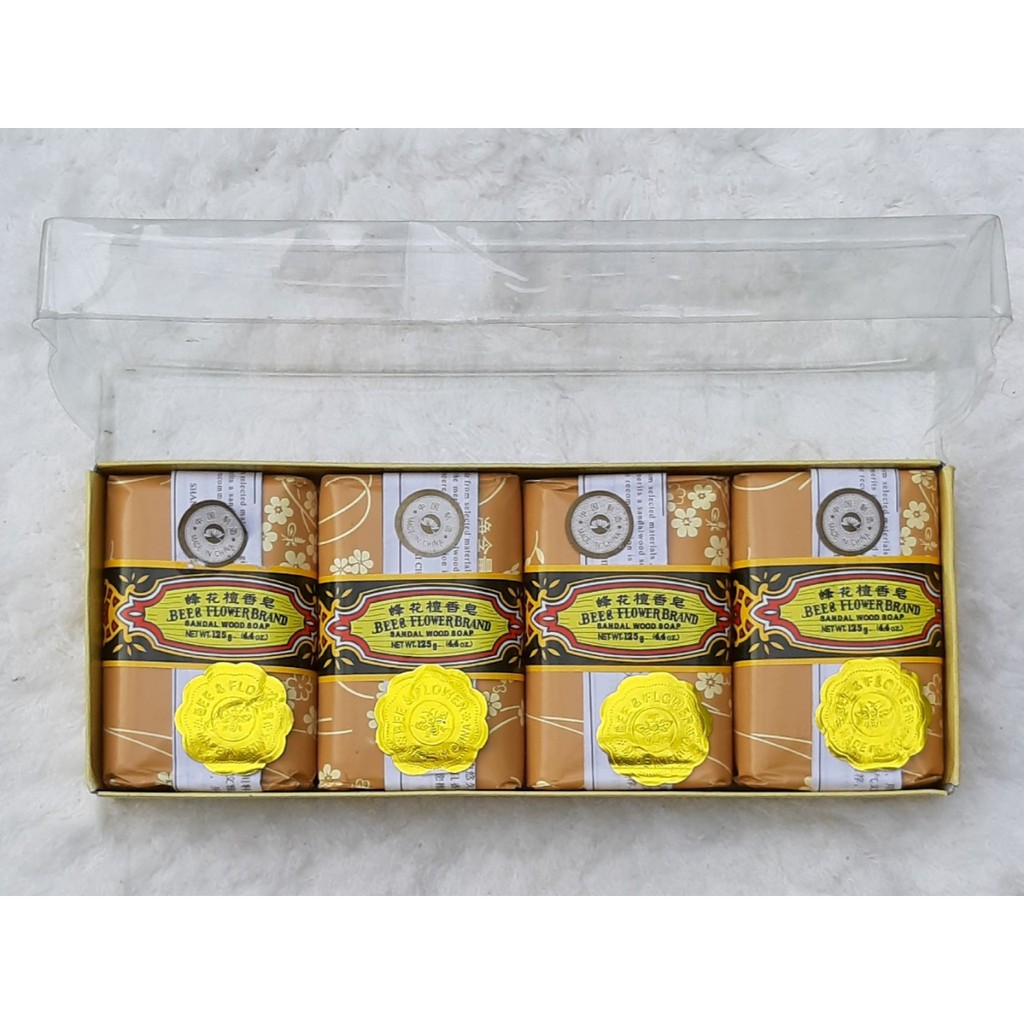 Lốc 4 Xà Bông Trầm Con Ong Bee &amp; Flower Brand