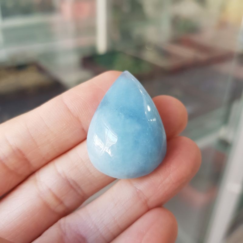 Dây chuyền mặt đ.á Aqua giọt nước