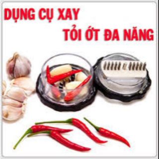 Combo 2lốc 6cdụng cụ xay tỏi ớt.