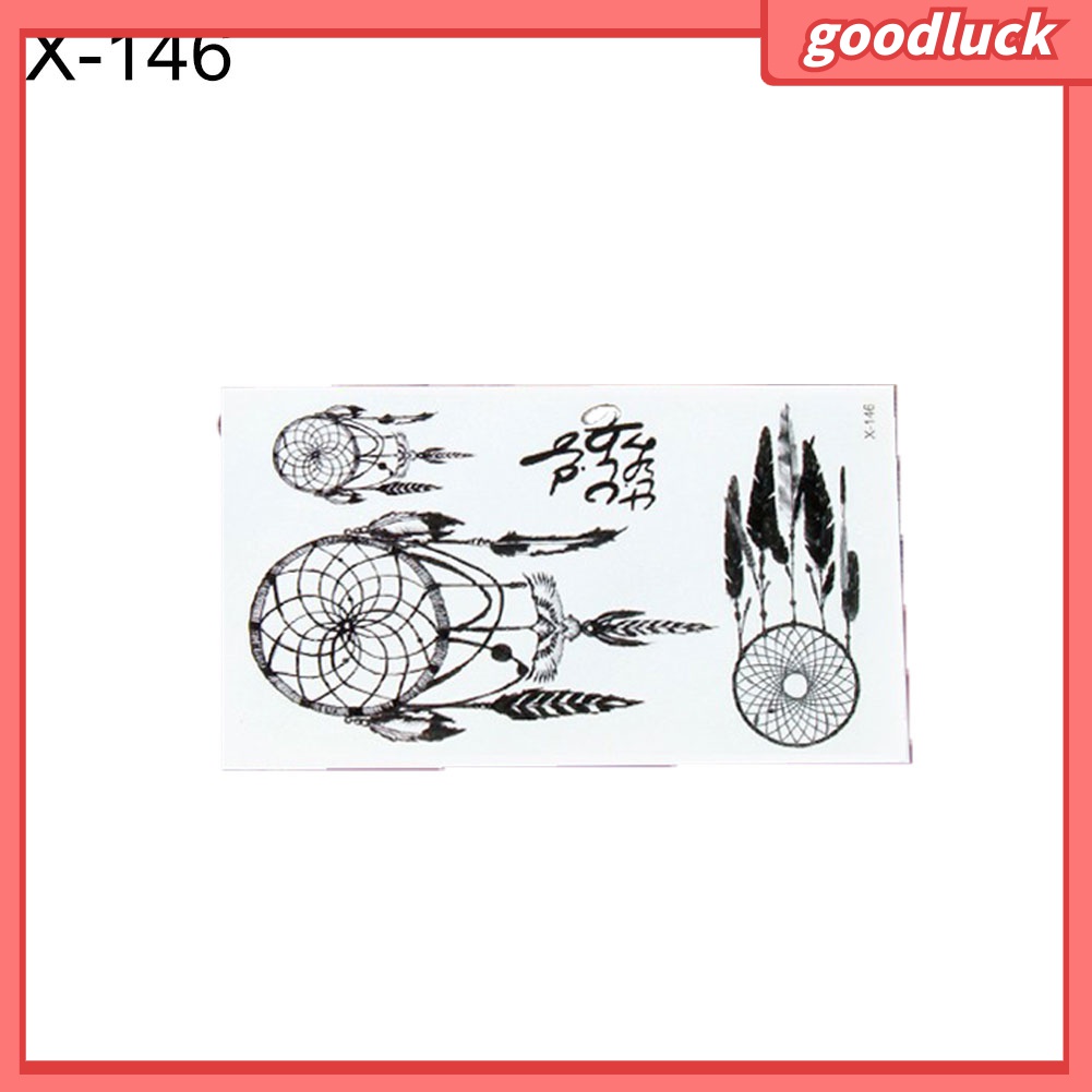 Hình Xăm Dán Tạm Thời Họa Tiết Dream Catcher 3D Chống Nước