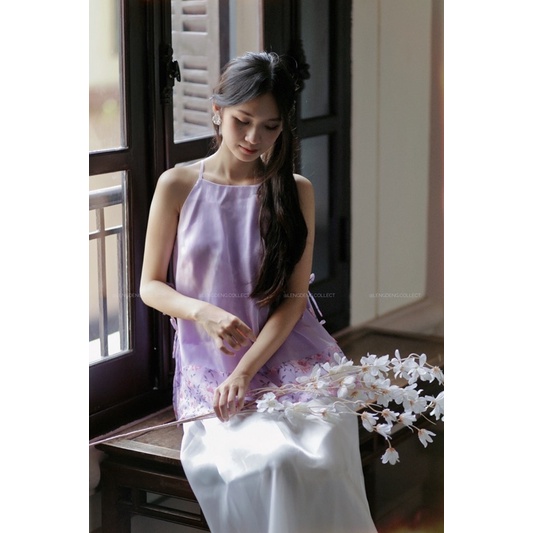 Chân váy xoè - Lengdeng.Collect | Chân váy dài xoè organza cạp chun