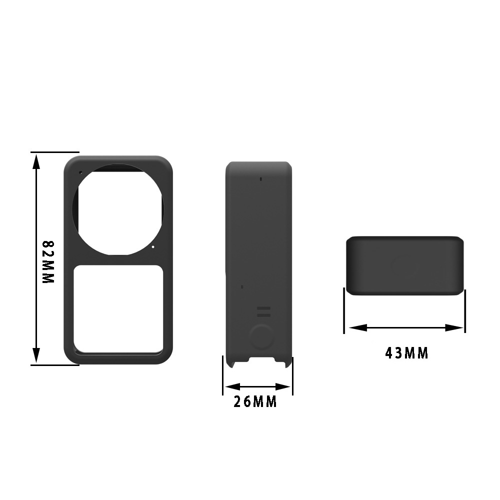 Vỏ silicon bảo vệ chống rơi chống bụi cho Camera thể thao DJI ACTION2 osmo ACTION2 ACTION 2