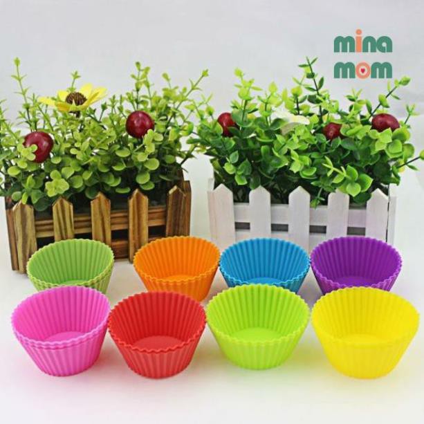 [XẢ HÀNG] Khuôn silicon làm bánh cupcake 7cm