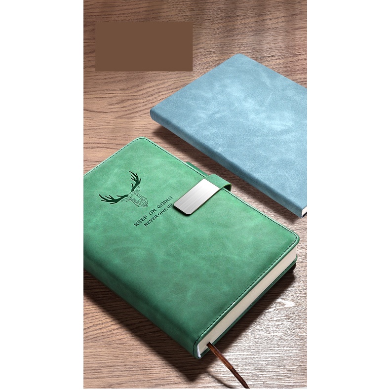 Sổ bìa da cừu logo KEEP ON GOING Supper Leather Notebook