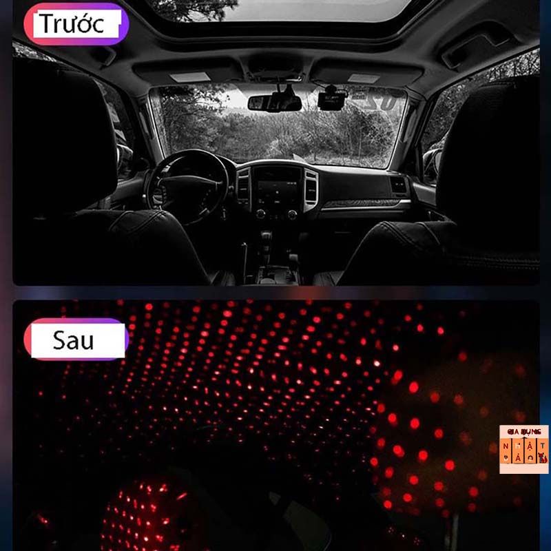 Đèn Led Lase bầu trời sao chiếu trần Ô tô, Xe Hơi, trần nhà cổng USB