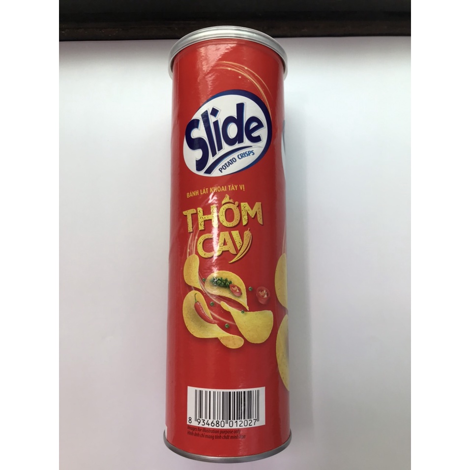 Snack Khoai Tây 100g Slide Vị Thơm Cay (Lon 100g)