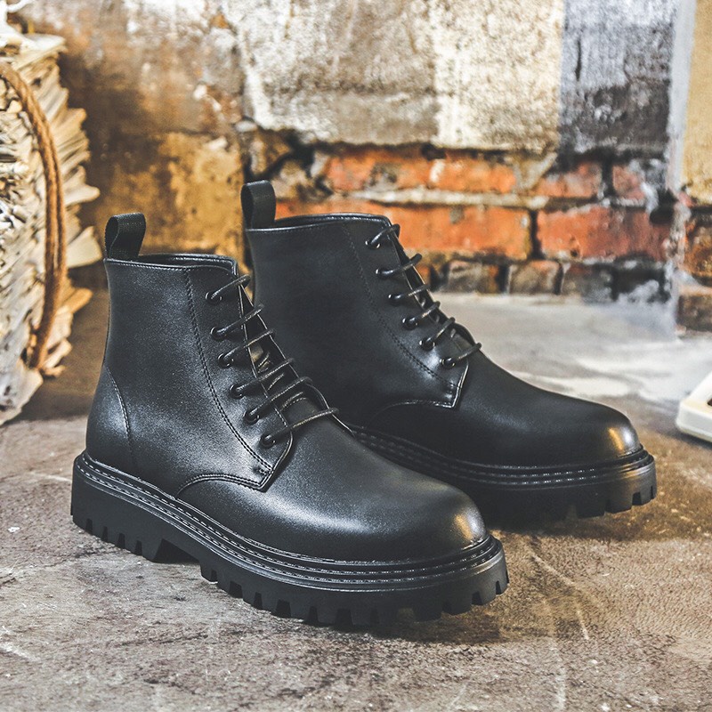 Giày COMBAT BOOTS da bò nhập khẩu hàng cao cấp đế đốc khỏe khắn - hàng chính hãng HK.STORE hàng siêu cấp
