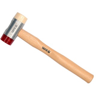 Búa 2 đầu nhựa PU trắng đỏ Yato YT-4631