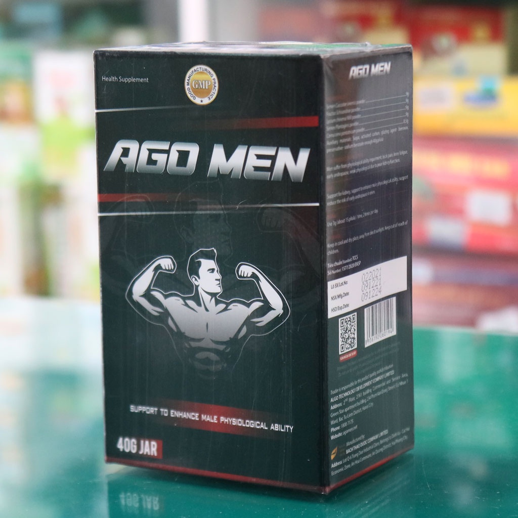 Ago Men - hỗ trợ bổ thận, tăng cường sinh lý nam giới, chậm mãn dục nam (50 viên)