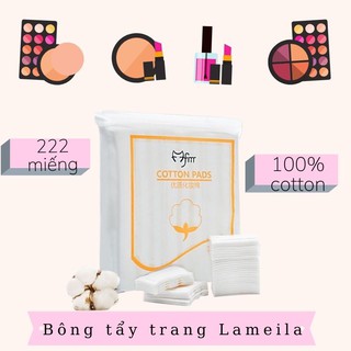 Bông tẩy trang Lameila - 222 miếng chính hãng - chất liệu cotton cao cấp