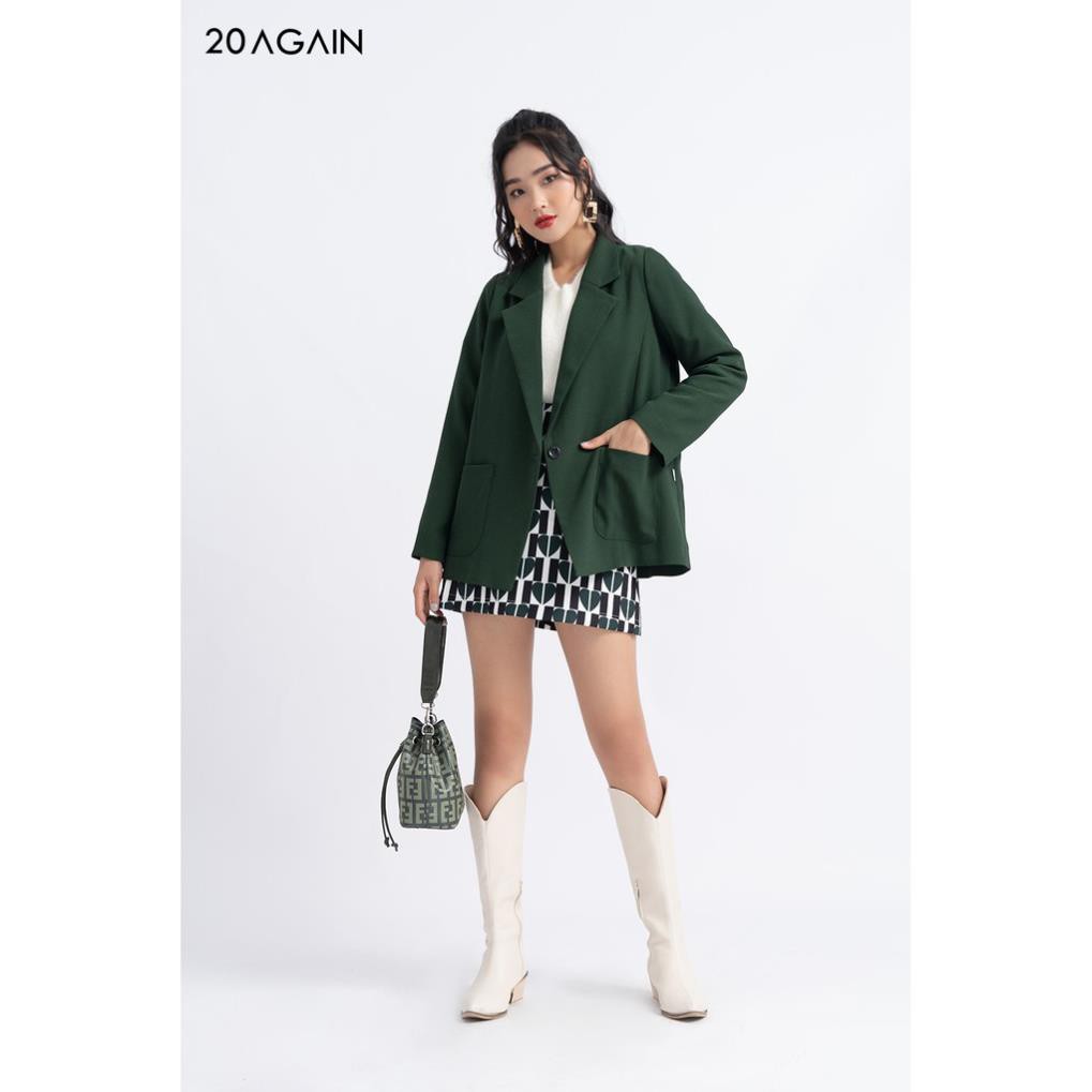 [Mã FAMALLT5 giảm 15% đơn 150k] Áo vest blazer nữ dài 2 lớp có túi ốp VDA0961 20AGAIN | BigBuy360 - bigbuy360.vn