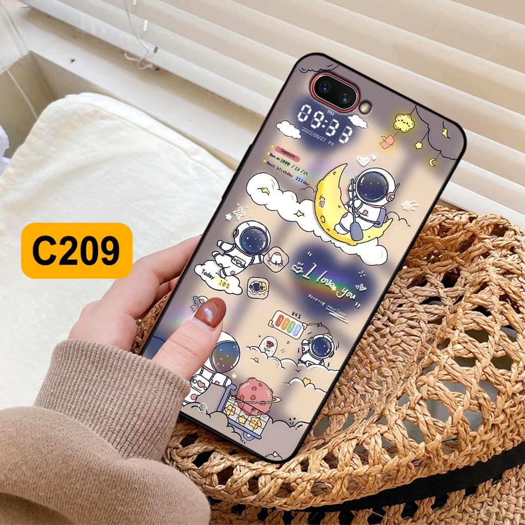 Ốp lưng Oppo A3s / Oppo A1k hình gấu, vũ trụ ngân hà chibi. ốp chống sốc bền đẹp