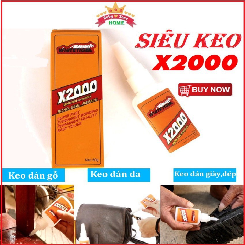 Keo dán gỗ,Keo X2000 chính hãng,Keo siêu dính giày,Keo dán đa năng X2000 dán đá,dán sắt,dán giày,dép