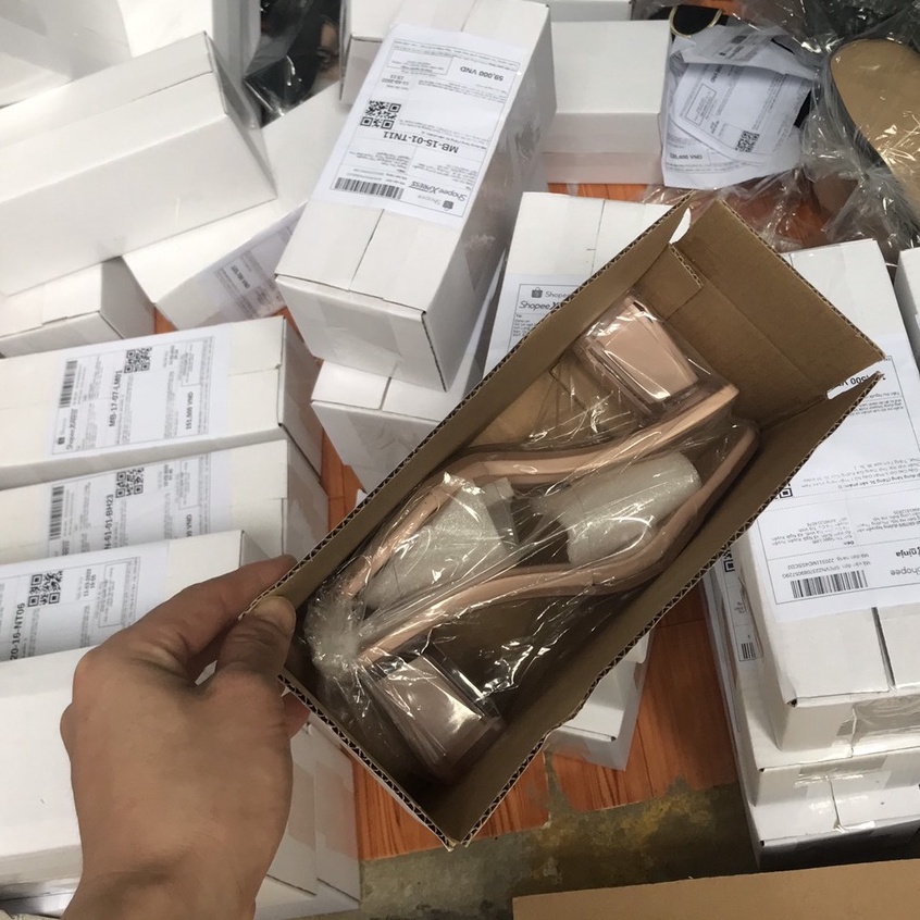 Guốc Nữ 7 Phân Mũi Vuông Hàng Chuẩn Fom Size 35 - 39