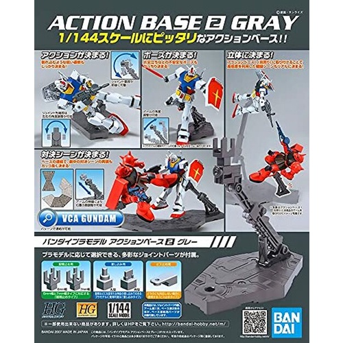 BANDAI ACTION BASE 02 CLEAR GRAY BLACK WHITE NHIỀU MÀU LỰA CHỌN Đế Trưng Bày Mô Hình Gundam LBX Figure Đồ Chơi Lắp Ráp A