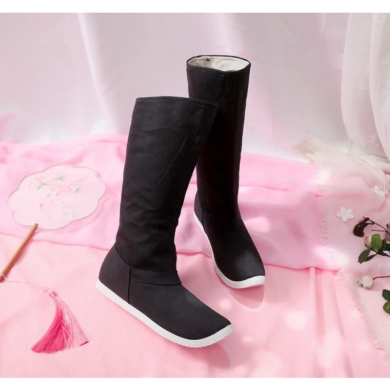 Giày Bốt Vải Thêu Họa Tiết Phong Cách Trung Hoa Cổ Điển Mới 2019 Cho Nam Và Nữ