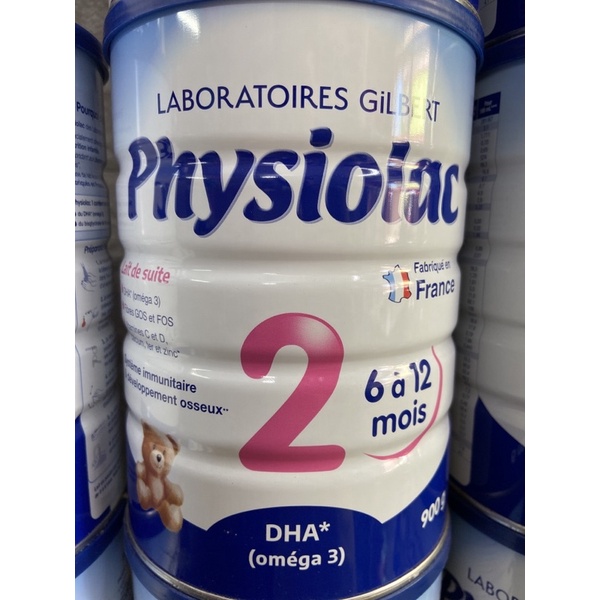 Sữa Physiolac 2 cho bé 6-12 tháng lon 900g