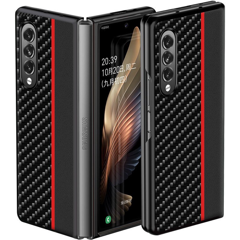 Ốp điện thoại sợi carbon mỏng chống sốc cho Samsung Galaxy Z Fold3 Z Fold 3 2 5G Z Flip 3 5G