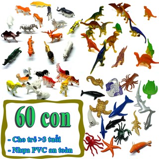 Mô hình thế giới động vật New4all ANIMAL WORLD làm đồ chơi cho bé trên 3 tuổi (1 con ngẫu nhiên)
