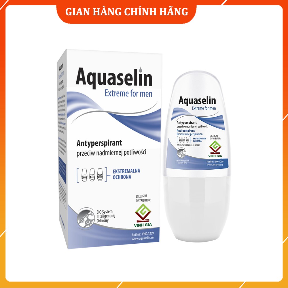 Lăn Nách Khử Mùi Aquaselin Extreme For Men Cho Nam