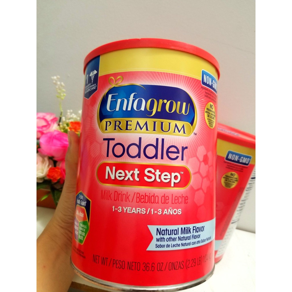 [Sữa bột Mỹ cho bé] Sữa ENFAGROW TODDLER NEXT STEP nắp đỏ Mỹ (sữa Enfa đỏ)cho bé, trẻ em 1-3 tuổi