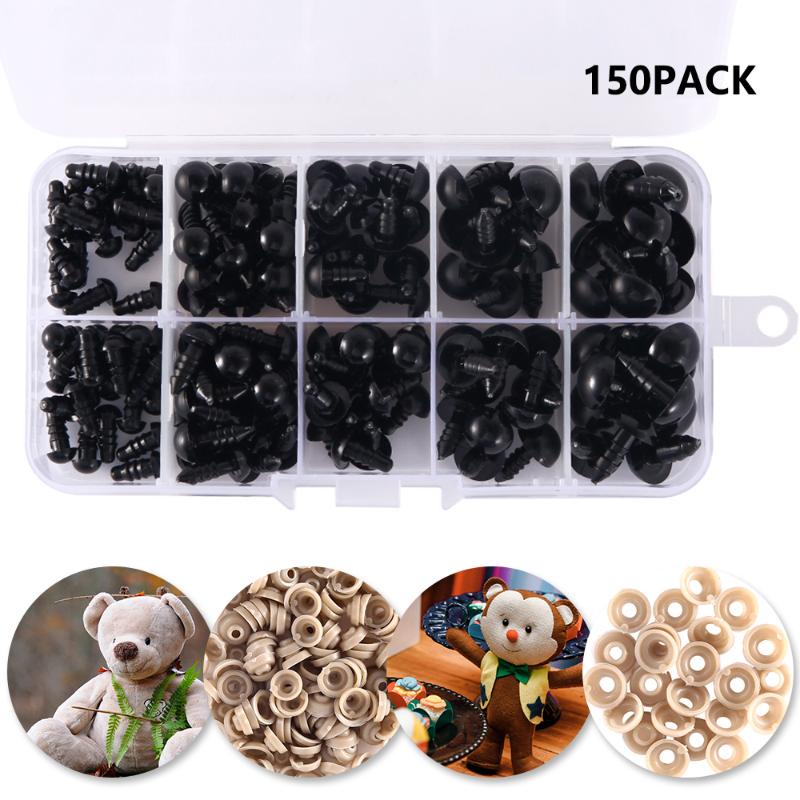 JPRICE Set 100 Mắt Nhựa Mềm Gắn Búp Bê/ Thú Nhồi Bông