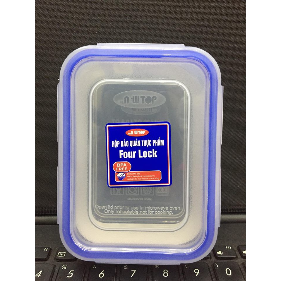 Hộp bảo quản thực phẩm 4 khóa 2504 - 450ml Song Long | BigBuy360 - bigbuy360.vn