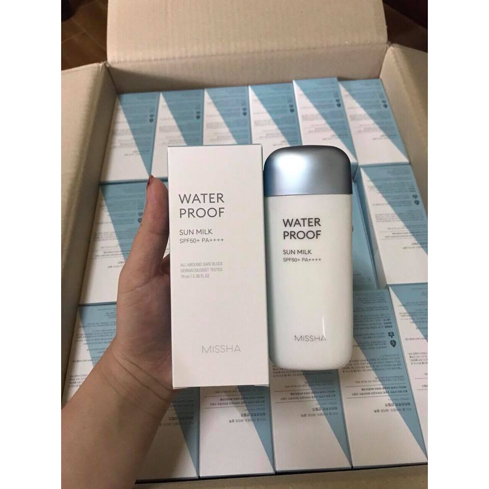 (DATE 6/2021 Thanh ly khong co vo hop)Kem chống nắng Missha All Around Safe Block Water Proof Sun Milk SPF50+/PA+++ | BigBuy360 - bigbuy360.vn