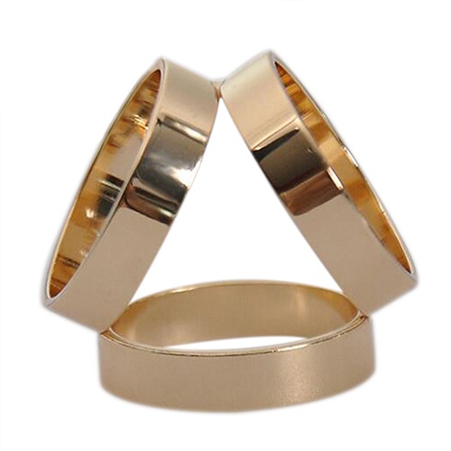 Khóa khăn cổ hình 3 vòng tròn kiểu dáng đơn giản, thanh lịch cho nữ