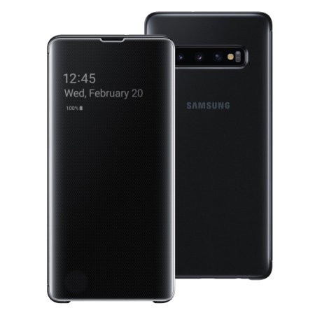 Bao Da Clear View Galaxy S10 Plus Chính Hãng, Có Bảo Hành, Màu: Đen, Trắng