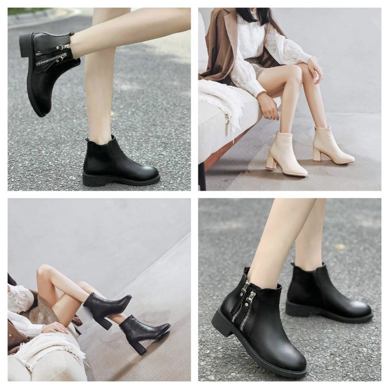 Giày boot 👢 Freeship 👢 boot nữ - giày bốt cổ ngắn - bốt cổ cao  chuẩn xịn | BigBuy360 - bigbuy360.vn