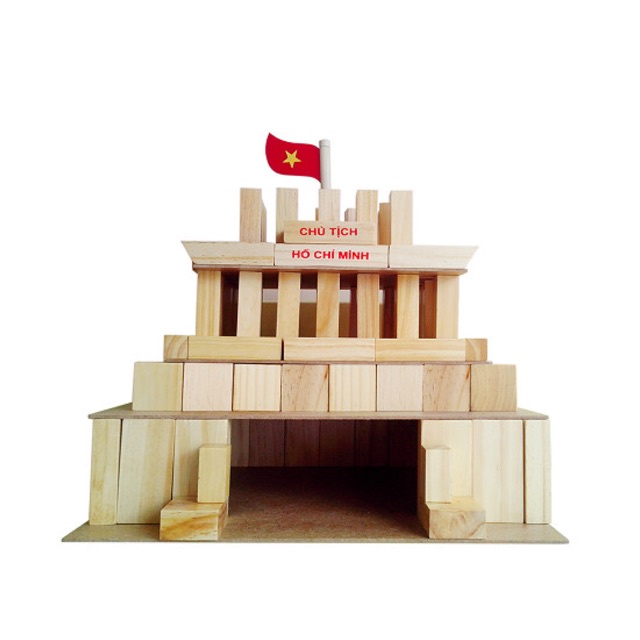 Đồ chơi xếp hình xây dựng mô hình lăng Bác, đồ chơi lắp ghép các mô hình sáng tạo thông minh cho bé